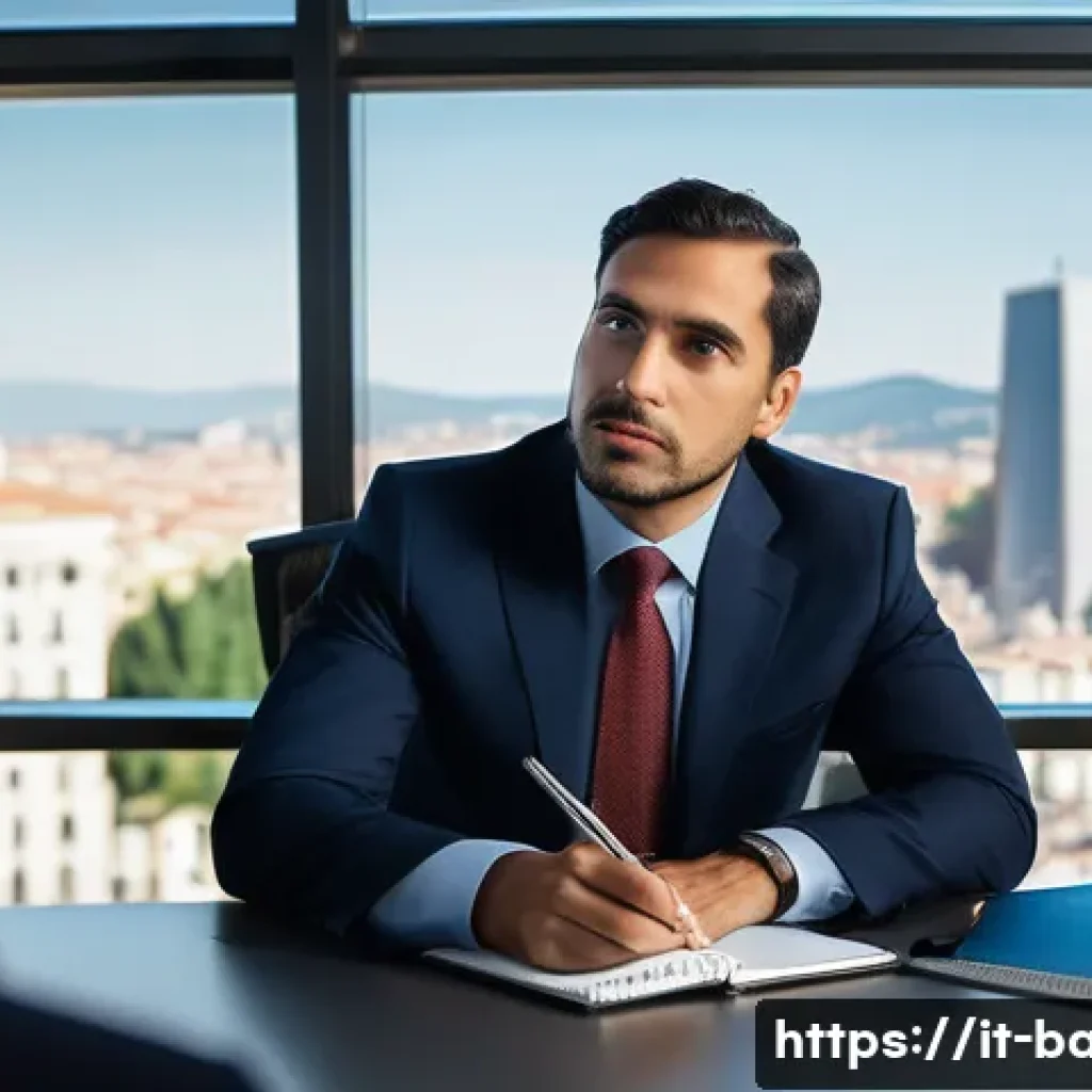 비즈니스 애널리스트 업무 프로세스 - **Prompt:** A discerning, professionally dressed individual, embodying a "Business Analyst" role (ca...